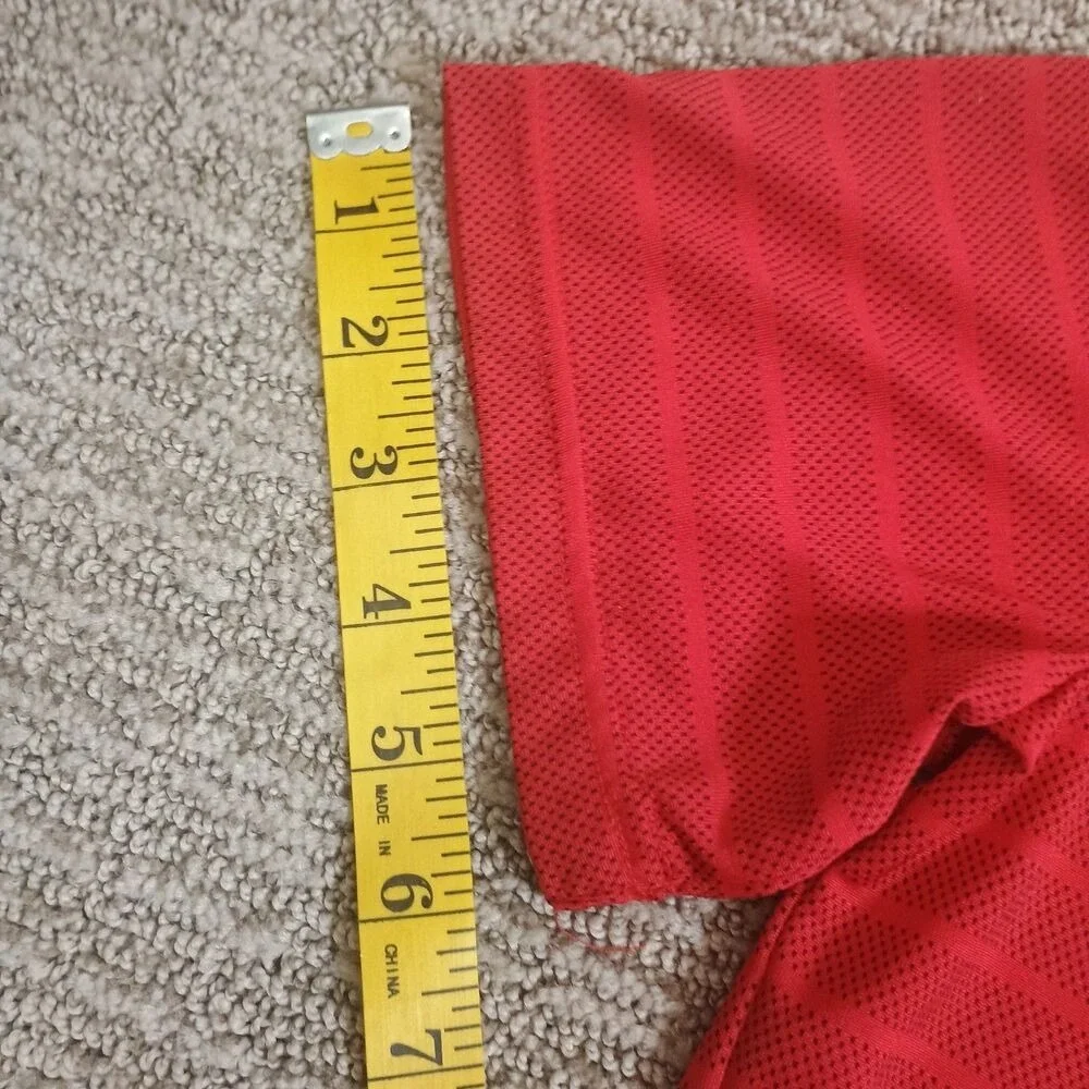 TekGear Dry Tek Polo Shirt Boys XL Huskey Bold Red Golf Performance Lightweight
